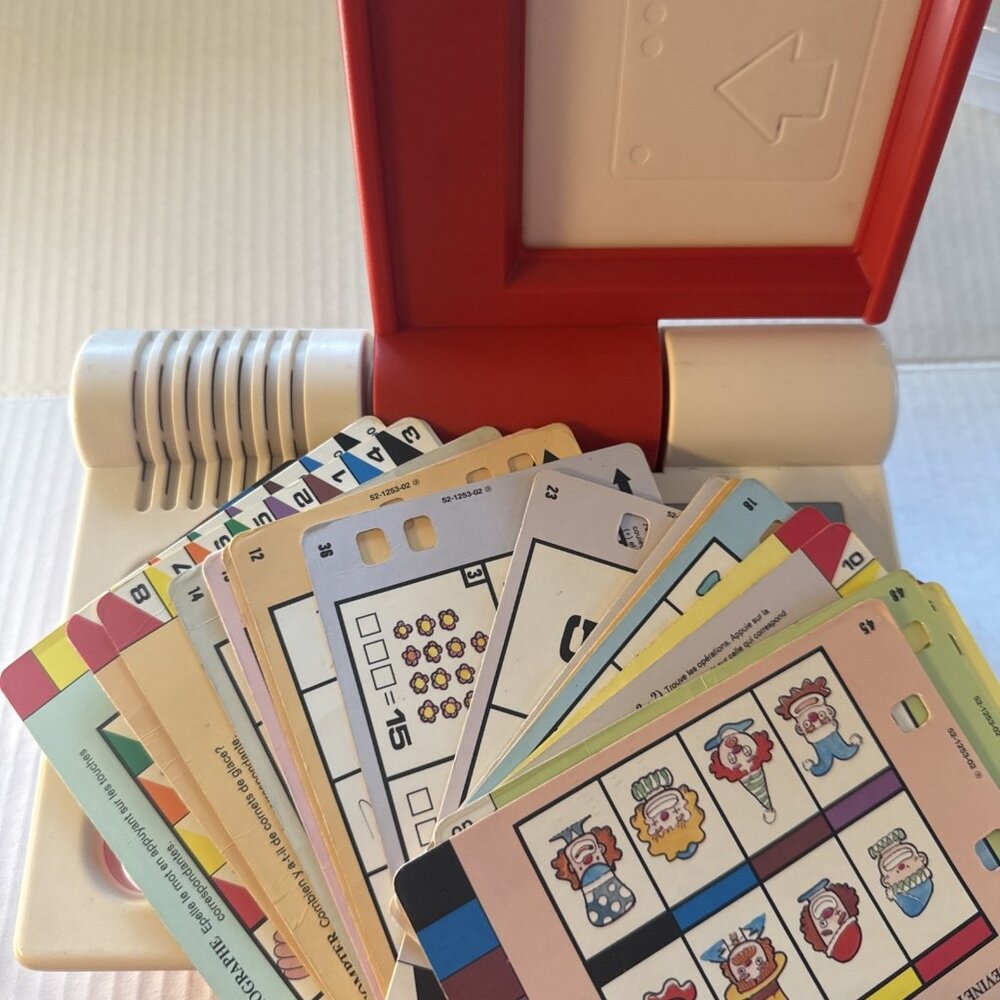 FRENCH Vintage 1989 Vtech Little Talking Scholar Interactive WORKING - 25 Cards - Picture 10 of 14